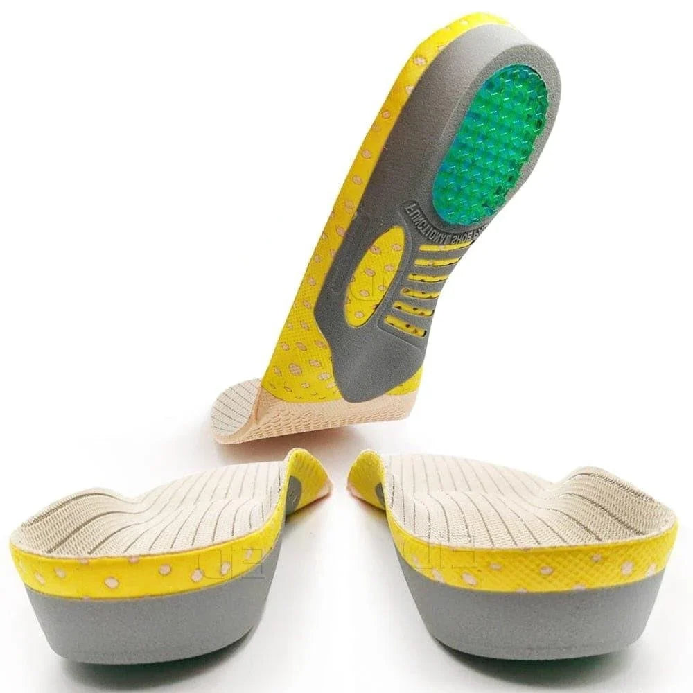 Gel Orthotic Insoles Full-Length Arch Support Trimmable