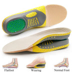 Gel Orthotic Insoles Full-Length Arch Support Trimmable