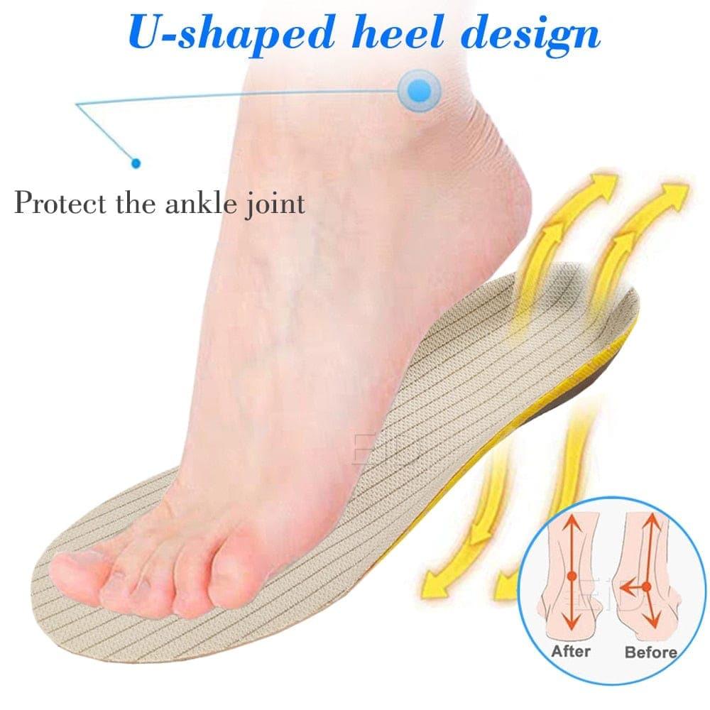 Gel Orthotic Insoles Full-Length Arch Support Trimmable