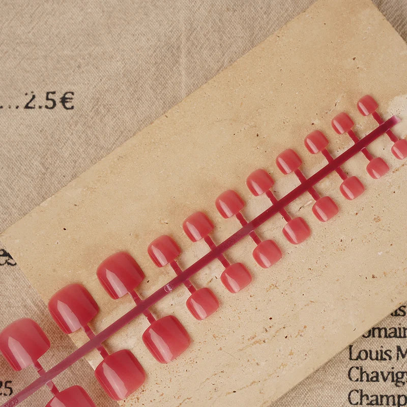 Gel Press-On Nail Set Salon-Quality Adhesive Tabs