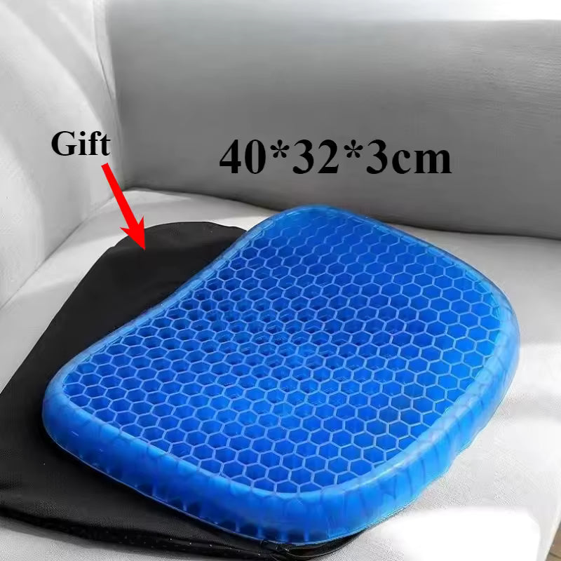 Gel Seat Cushion Orthopedic Tailbone Support Removable Cover
