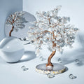 Gemstone Tree Copper Wire Polished Aquamarine Natural Stone Base