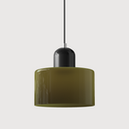 Geometric Colored Glass Soft LED Pendant Light