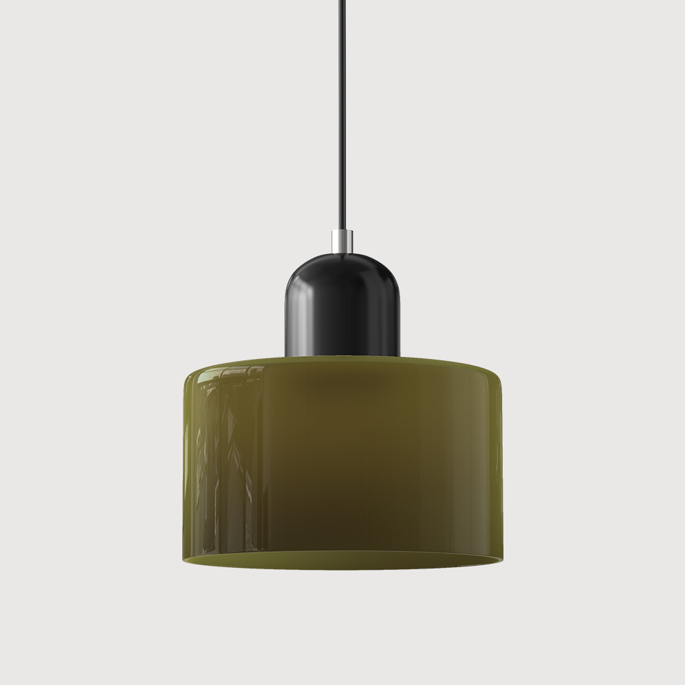 Geometric Colored Glass Soft LED Pendant Light