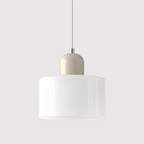 Geometric Colored Glass Soft LED Pendant Light