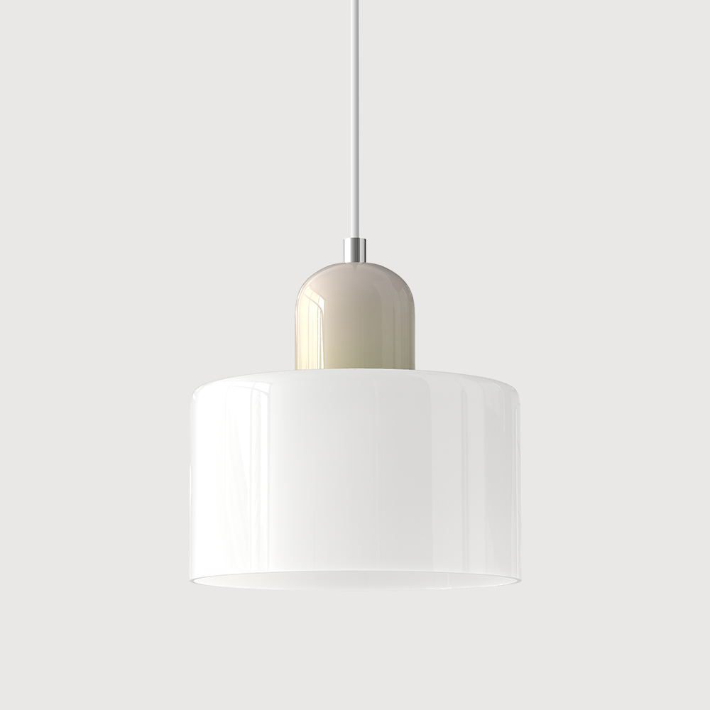 Geometric Colored Glass Soft LED Pendant Light