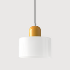 Geometric Colored Glass Soft LED Pendant Light