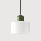 Geometric Colored Glass Soft LED Pendant Light