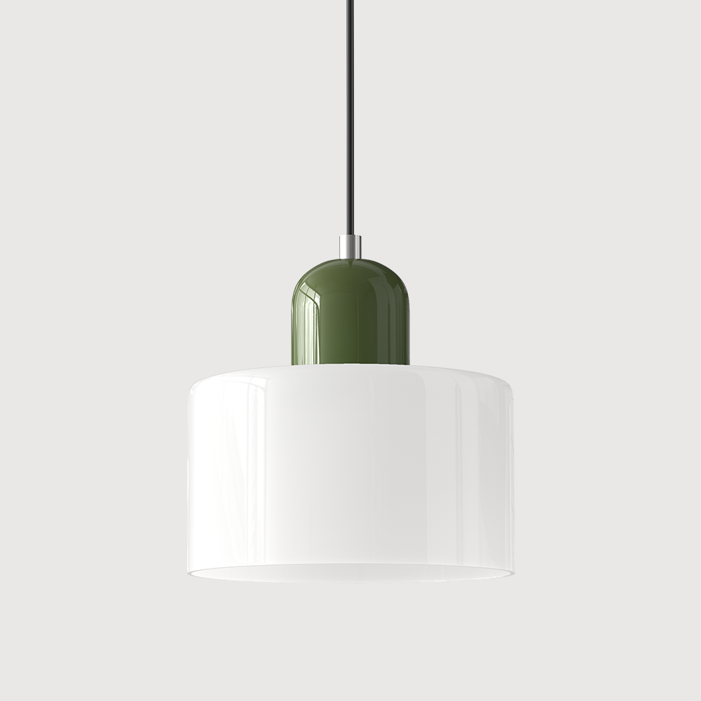 Geometric Colored Glass Soft LED Pendant Light