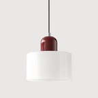 Geometric Colored Glass Soft LED Pendant Light
