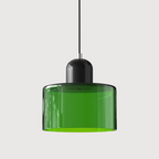 Geometric Colored Glass Soft LED Pendant Light