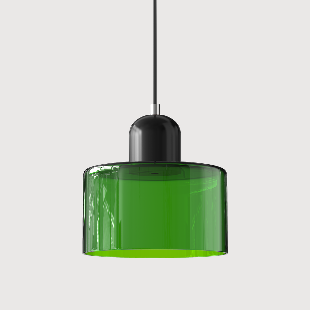 Geometric Colored Glass Soft LED Pendant Light