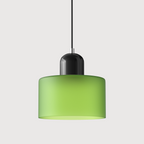 Geometric Colored Glass Soft LED Pendant Light