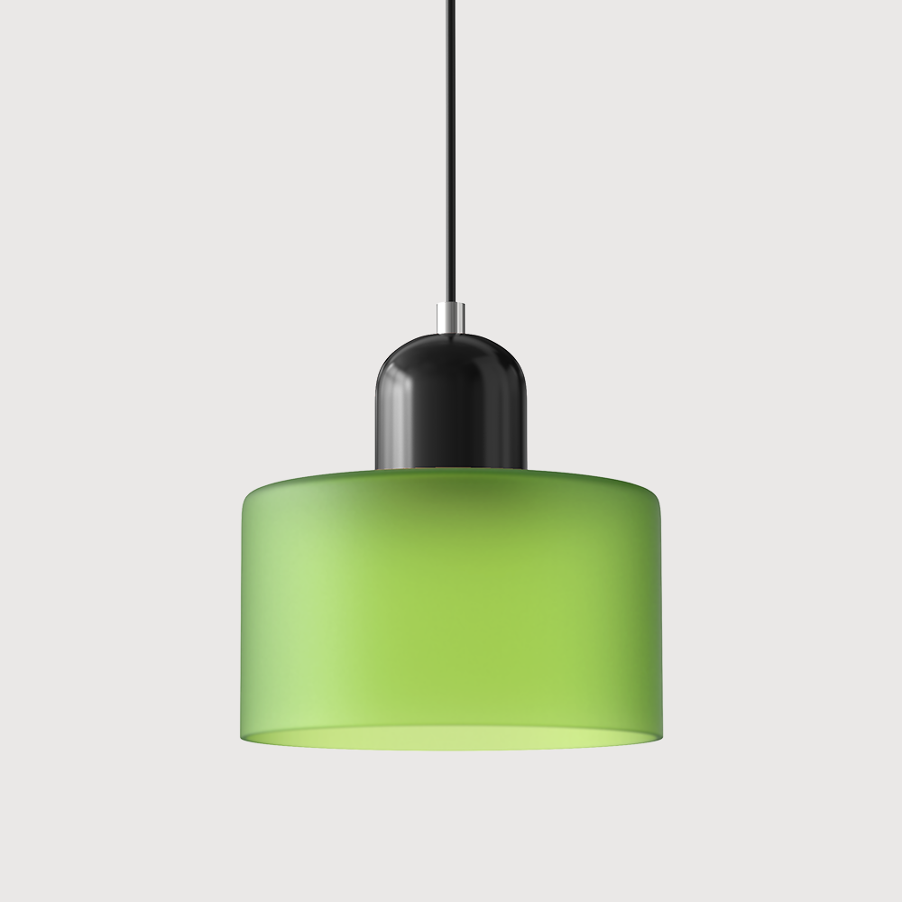 Geometric Colored Glass Soft LED Pendant Light