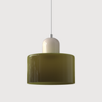 Geometric Colored Glass Soft LED Pendant Light