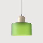 Geometric Colored Glass Soft LED Pendant Light