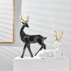 Geometric Resin Deer Figurine (Two Sizes)
