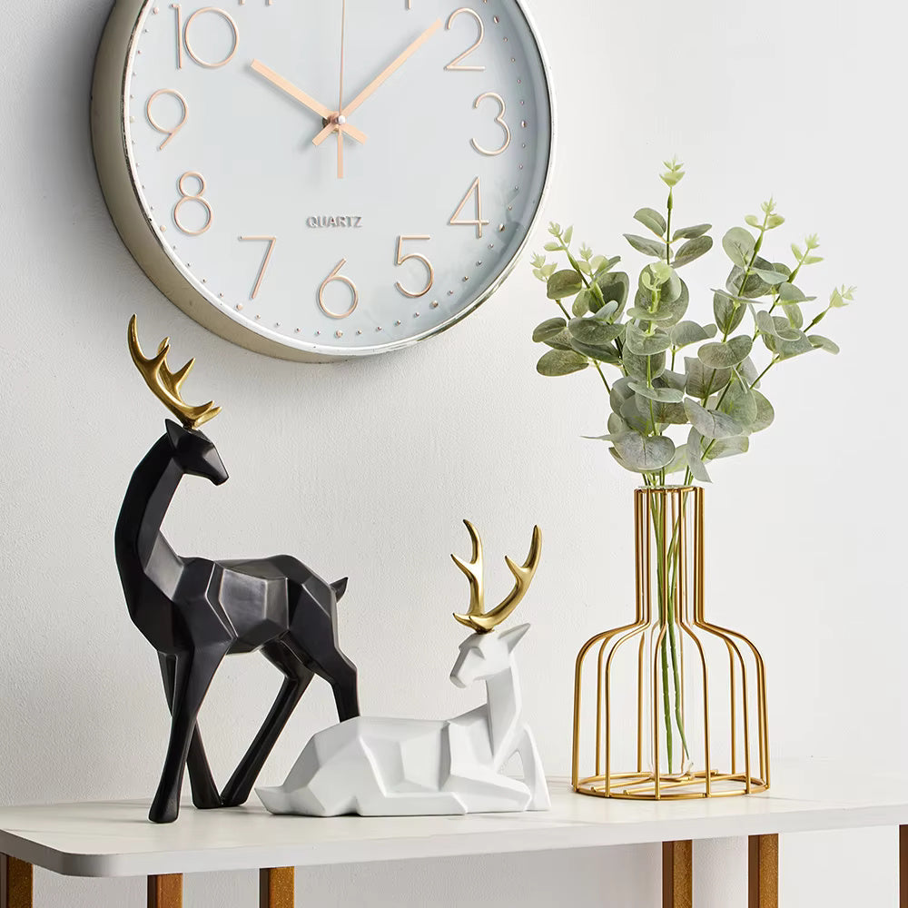 Geometric Resin Deer Figurine (Two Sizes)