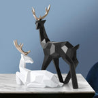 Geometric Resin Deer Figurine (Two Sizes)