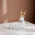 Geometric Resin Deer Figurine (Two Sizes)