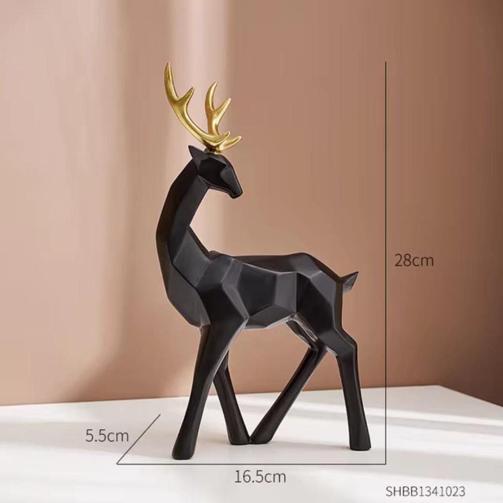 Geometric Resin Deer Figurine (Two Sizes)