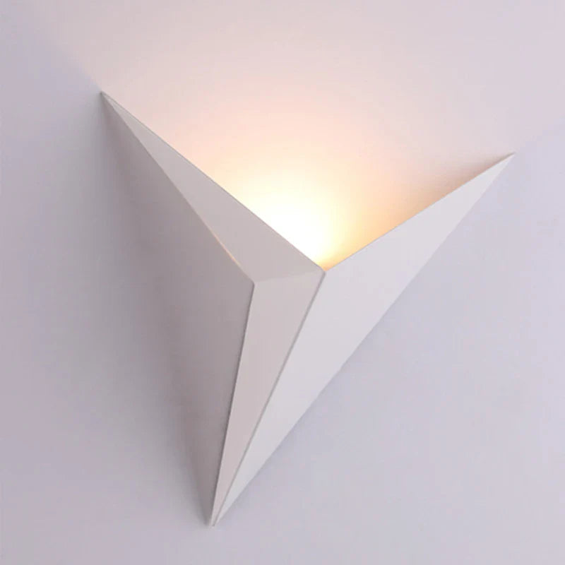 Geometric Triangle Upward Glow LED Wall Light