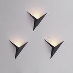 Geometric Triangle Upward Glow LED Wall Light