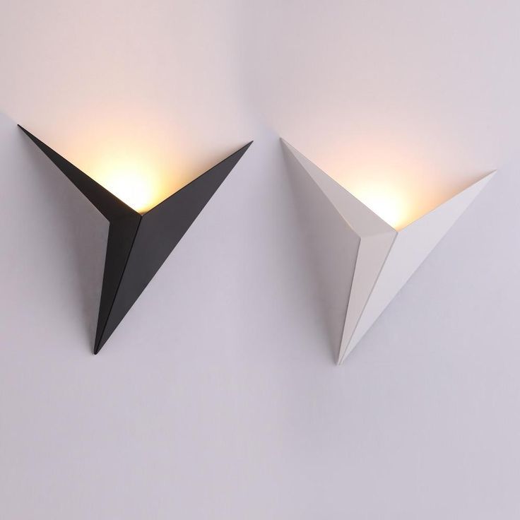 Geometric Triangle Upward Glow LED Wall Light