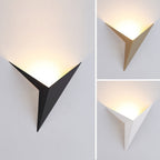 Geometric Triangle Upward Glow LED Wall Light