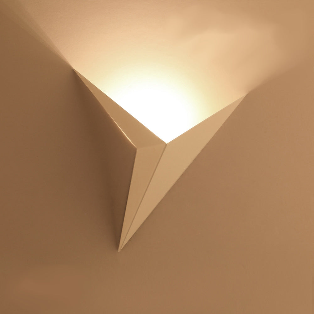 Geometric Triangle Upward Glow LED Wall Light