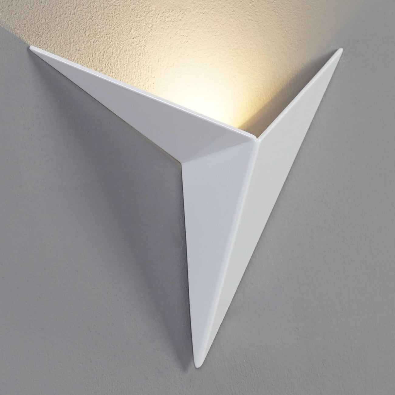 Geometric Triangle Upward Glow LED Wall Light