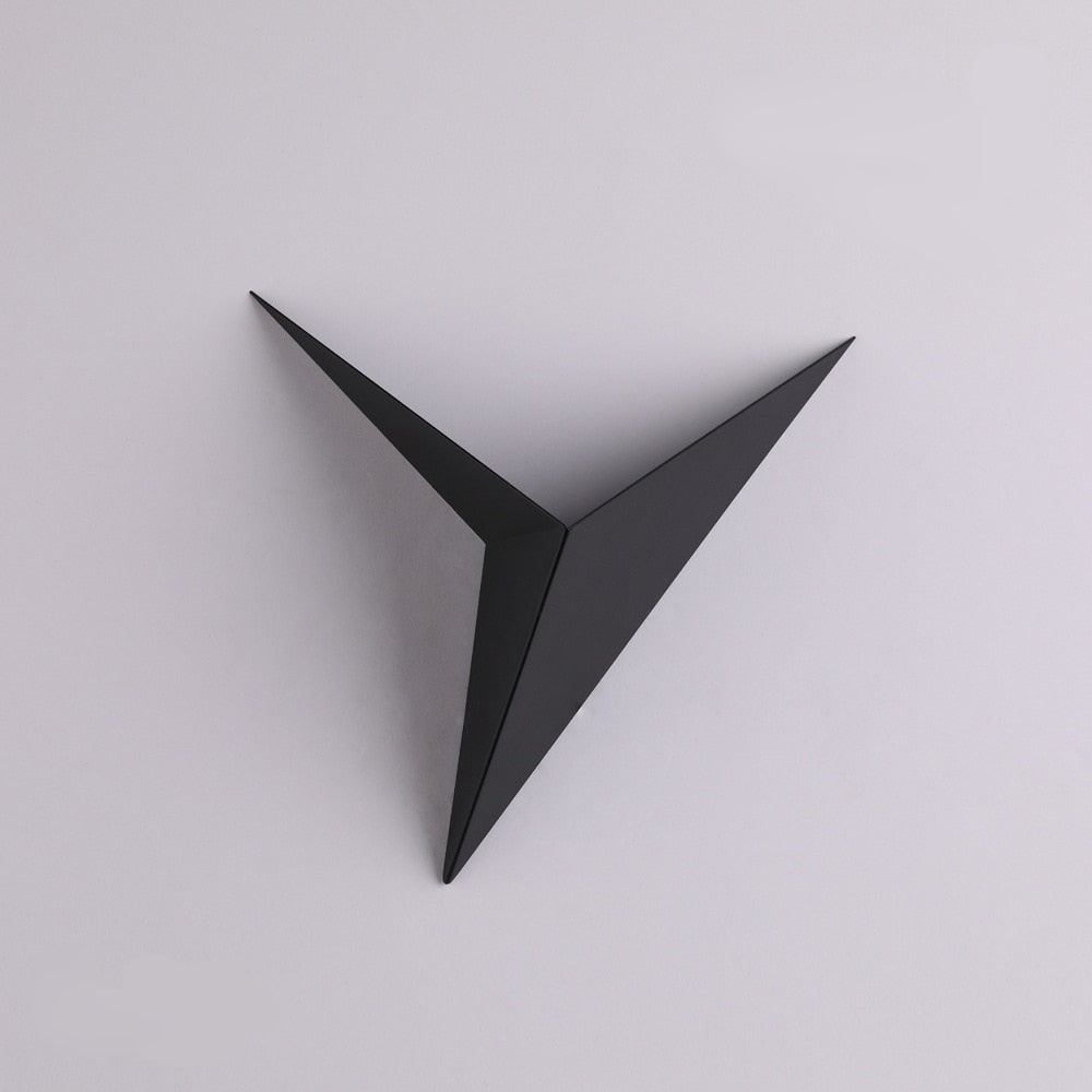 Geometric Triangle Upward Glow LED Wall Light