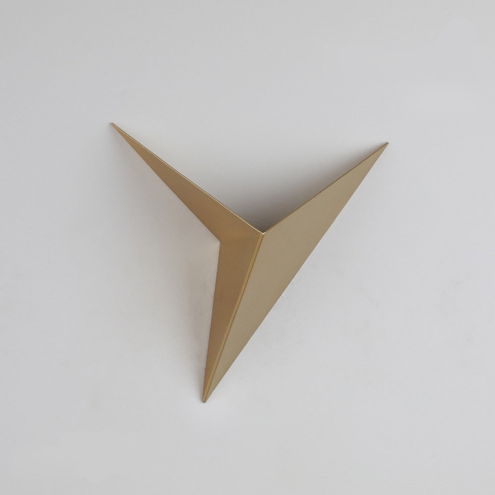 Geometric Triangle Upward Glow LED Wall Light