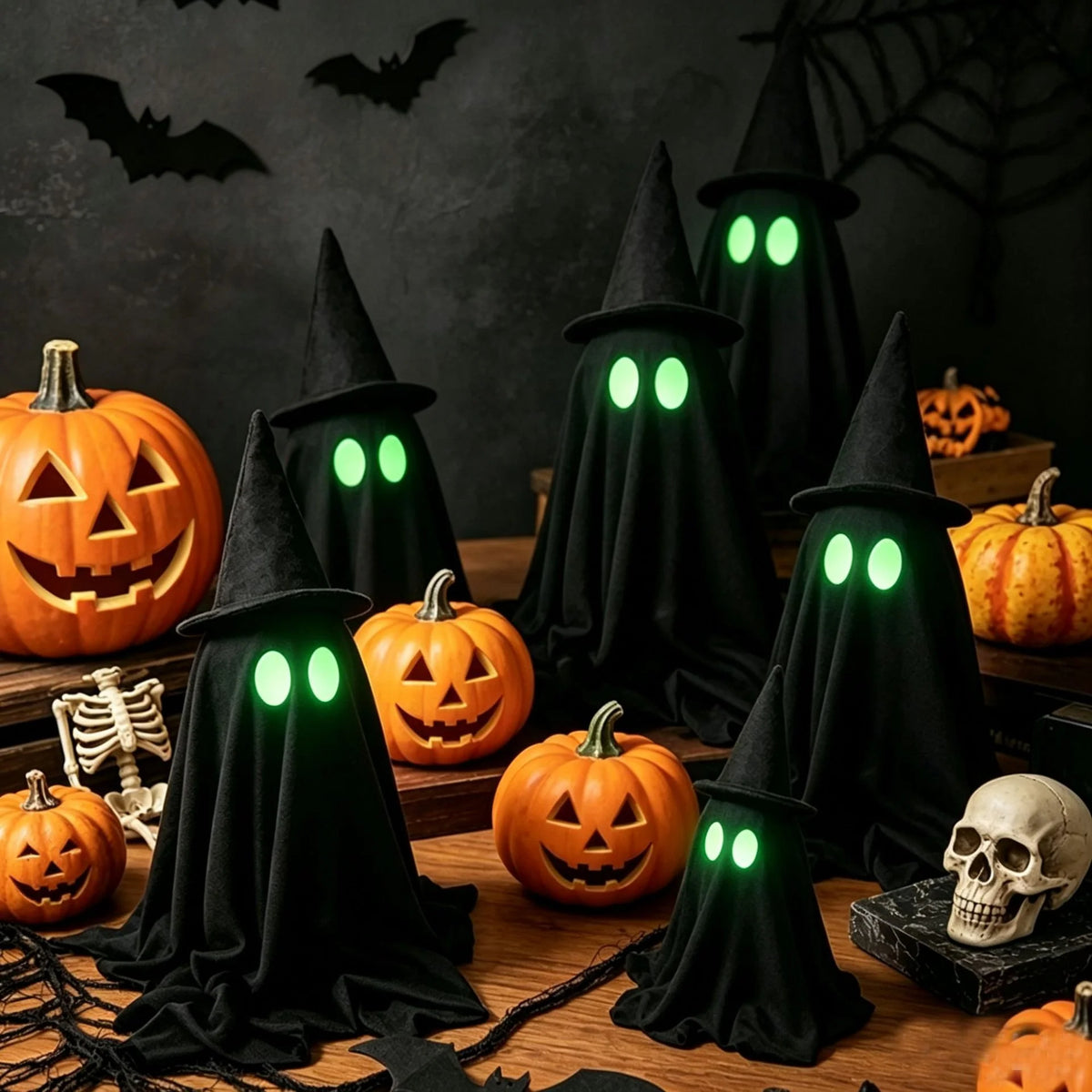 Ghost Decoration Glowing LED Eyes Weatherproof Indoor & Outdoor