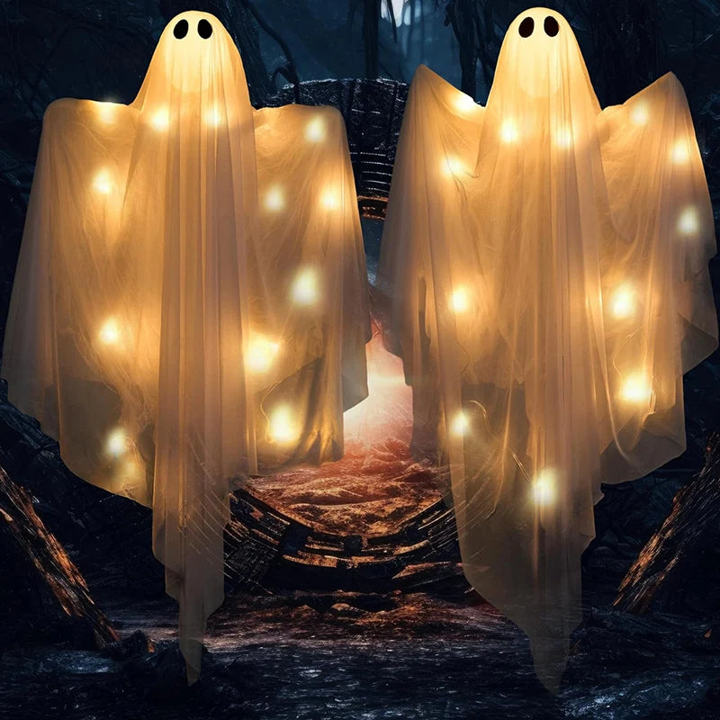 Ghost Decoration LED Light-Up Lightweight Fabric 47 Inch