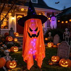 Ghost Figure Glowing Eyes Weather-Resistant