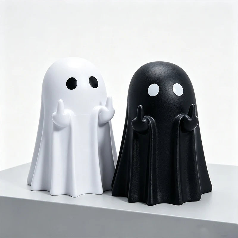 Ghost Figurine Minimalist Compact Plastic