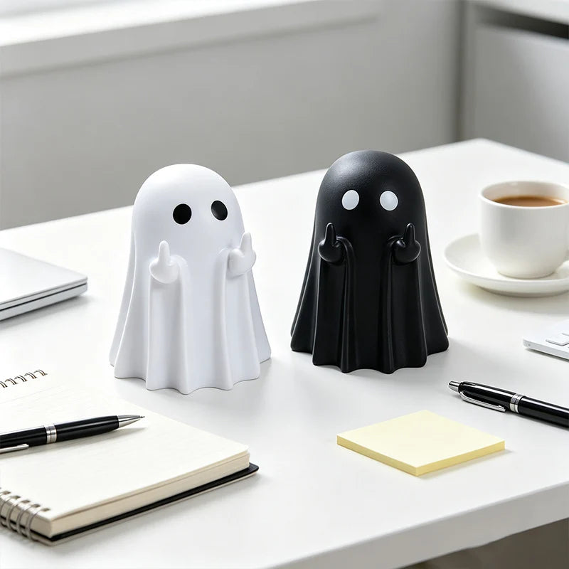Ghost Figurine Minimalist Compact Plastic