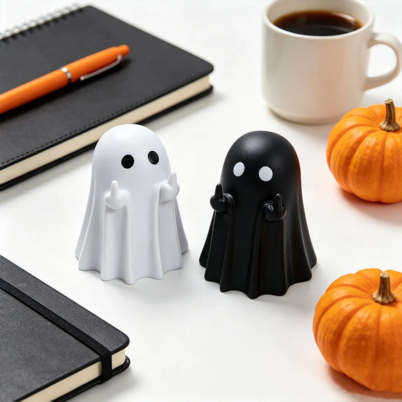 Ghost Figurine Minimalist Compact Plastic