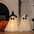 Ghost Figurine Set of Two Freestanding White