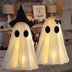 Ghost Figurine Set of Two Freestanding White