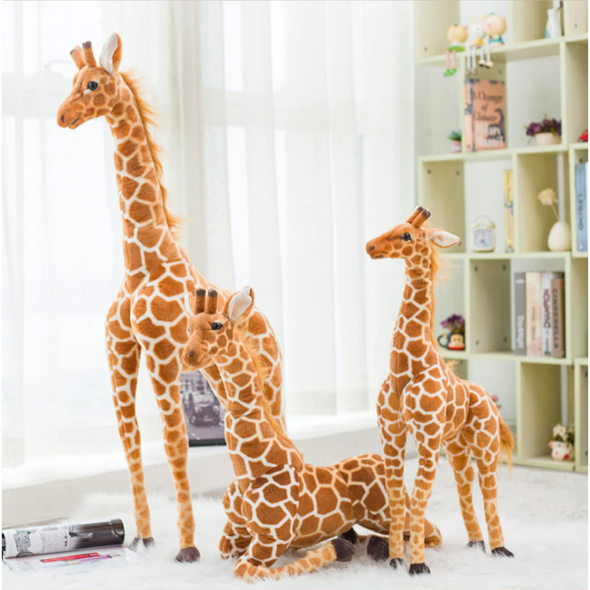 Giant Plush Giraffe Lifelike Ultra-Soft