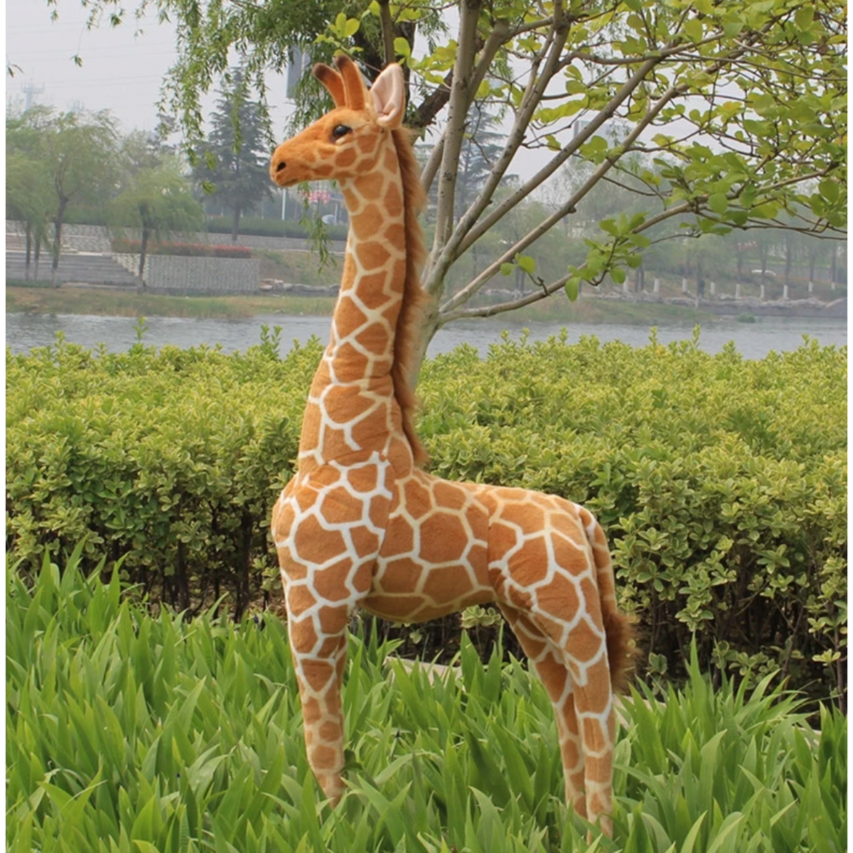 Giant Plush Giraffe Lifelike Ultra-Soft