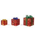 Gift Box Set Pre-Lit Battery Operated Waterproof Set of 3