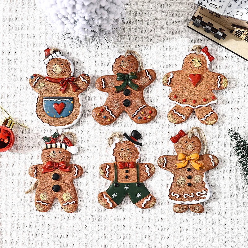 Gingerbread Man Ornament Handcrafted & Durable Easy-To-Hang