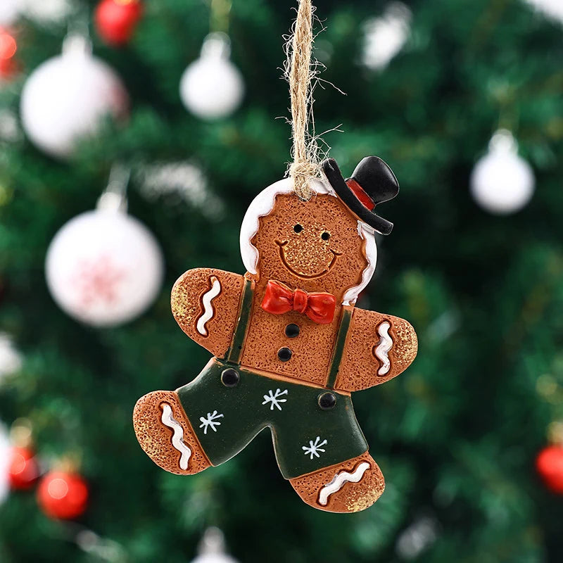 Gingerbread Man Ornament Handcrafted & Durable Easy-To-Hang