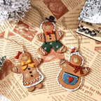 Gingerbread Man Ornament Handcrafted & Durable Easy-To-Hang