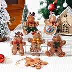 Gingerbread Man Ornament Handcrafted & Durable Easy-To-Hang