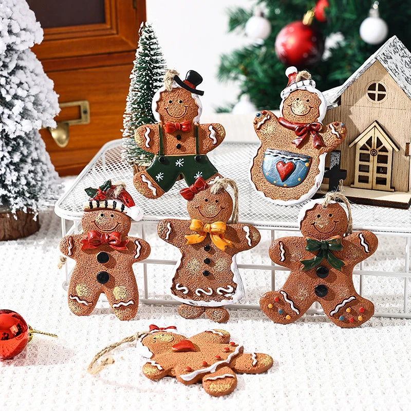 Gingerbread Man Ornament Handcrafted & Durable Easy-To-Hang
