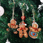 Gingerbread Man Ornament Handcrafted & Durable Easy-To-Hang